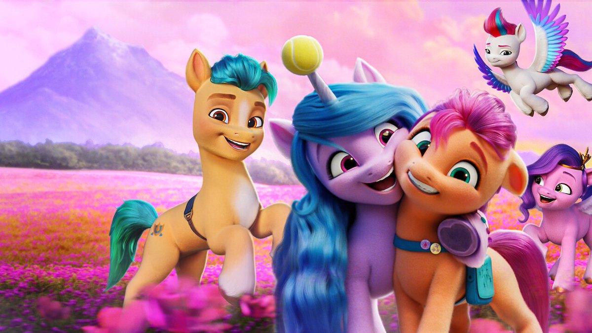 Cartoonhistory2's tweet photo. ‘My Little Pony: A New Generation’ released 5 years ago today in theaters and on Netflix in most countries due to Covid. https://t.co/b13mnRwgUb
