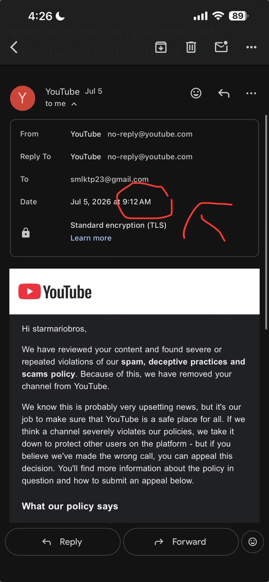 marioplayytime1's tweet photo. What has happened to YouTube’s support and moderation systems?

Within a 3-hour window, my channel @smbgt went from being awarded an Official 100K Verification Badge to being completely terminated by an automated bot for "Spam/Scam"—with zero prior warnings or strikes.

How does a channel pass YouTube's strict manual review process to earn a verification badge, only to be flagged three hours later as a policy-violating spam account?

I built my community from scratch, creating original, highly edited Gorilla Tag VR skits and meme Shorts purely for entertainment. I never misled my viewers, never redirected traffic off-platform, never used sub-for-sub tactics, and never attempted to exploit my audience. My content is 100% original transformed.

Despite providing detailed proof and explaining the automated mistake, I am stuck in an endless loop with AI support agents who keep giving me generic, copy-pasted rejections. No human has actually looked at my content or my case.

@TeamYouTube  I spent years building my community from zero, only for a glitchy automated system to wipe it out in 3 hours. I just want a real Trust & Safety specialist to review @smbgt and look at the actual facts.