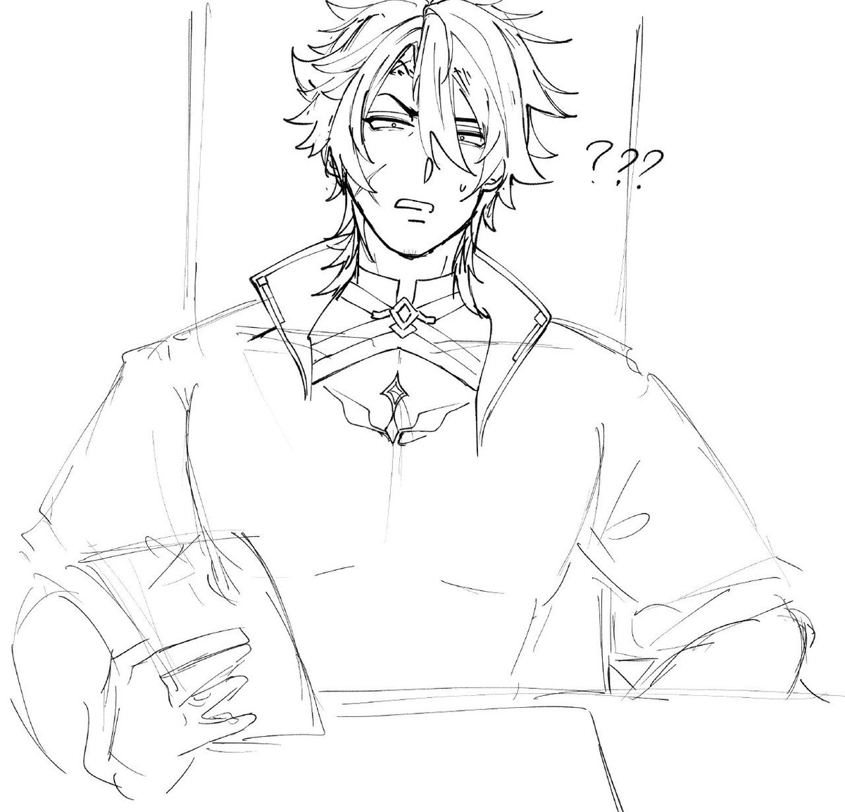 ryeo_o3o's tweet photo. this is actually part of a stupid short comic im making but I needed a break after seeing varkas outfit lmfao https://t.co/3GayfZQeth