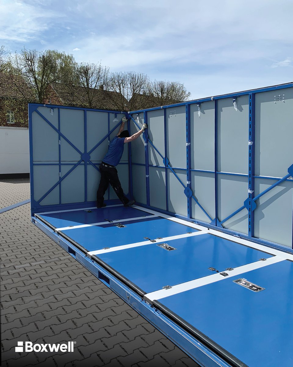 BoxwellStorage's tweet photo. In honor of #FEDESSA in Germany this week, here’s a look at one of our German sites! 🇩🇪 From flat-packed delivery to fully installed storage, see Boxwell units come to life.
.
.
.
#selfstockage #selfstorage #trasteros #externalstorage #Europe https://t.co/26KplcQwTv