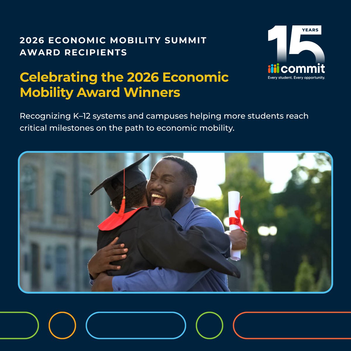 Commit2Dallas's tweet photo. Student success is measured by what comes next.

The 2026 Economic Mobility Awards celebrated Dallas County districts and campuses helping more students become college ready, enroll, persist, and move toward credentials that lead to economic mobility.

Meet the honorees: https://t.co/Ruc60lr8fa