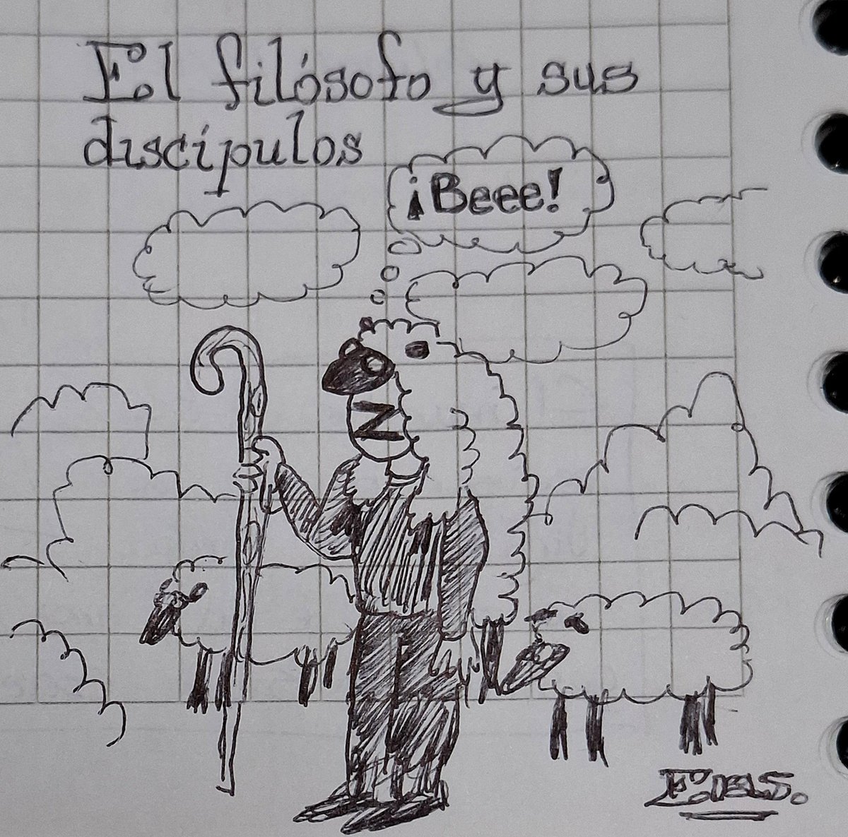 kenderi's tweet photo. ¿Cuando el filósofo tiene sus seguidores se convierte en pastor?
--
Desde Ultratumba,
Eras Kender
#filosofía #zetacomix #eraskender #borregos #pastor https://t.co/B5Ssab32Qi