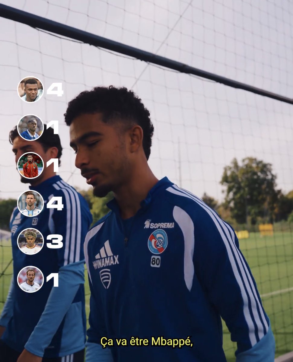 MadridXtra's tweet photo. 🚨 The Strasbourg team was asked who deserves to win the Ballon d’Or this year:

🇫🇷 Mbappé: 4 votes
🇫🇷 Dembélé: 1 vote
🇲🇦 Hakimi: 1 vote
🇦🇷 Messi: 4 votes
🇪🇸 Lamine Yamal: 3 votes
🏴󠁧󠁢󠁥󠁮󠁧󠁿 Kane: 1 vote https://t.co/H66bjYAjXM