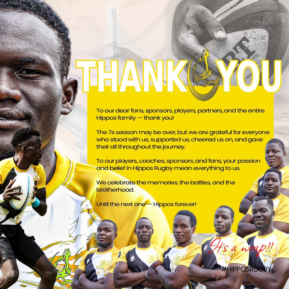 HipposRugbyClub's tweet photo. With deep gratitude we are saying thank to everyone who made this possible from the fans who never left our side to the sponsors who kept the sport alive Thank you 🎉🎉🎉 https://t.co/3EoZoFCX3n