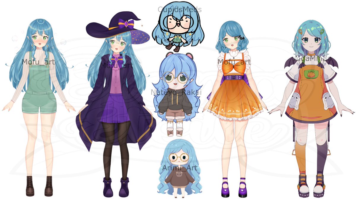 ElenaEtoileVT's tweet photo. @kibbyzkat It would be an honor !~ I have so many ideas myself of other designs and outfits, but these are Ref sheet, Halloween costumes, &amp; model collection! As far as a redesign, I'd love an anthro design around mint chocolate orrrr soft, fluffy bread 🥹 I hope this is good inspo! Tysm https://t.co/Kv0YOaoZXN
