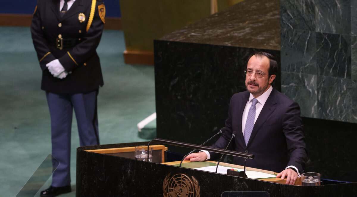 greekcitytimes's tweet photo. Christodoulides Accuses Erdoğan of ‘Maximum Hypocrisy’ Over Cyprus at UN

Cyprus President Nikos Christodoulides directly confronted Recep Tayyip Erdoğan at the UN, accusing Turkey of “maximum hypocrisy” over its references to international law while Cy...
https://t.co/itpXQhAael https://t.co/vAXzSkChQB