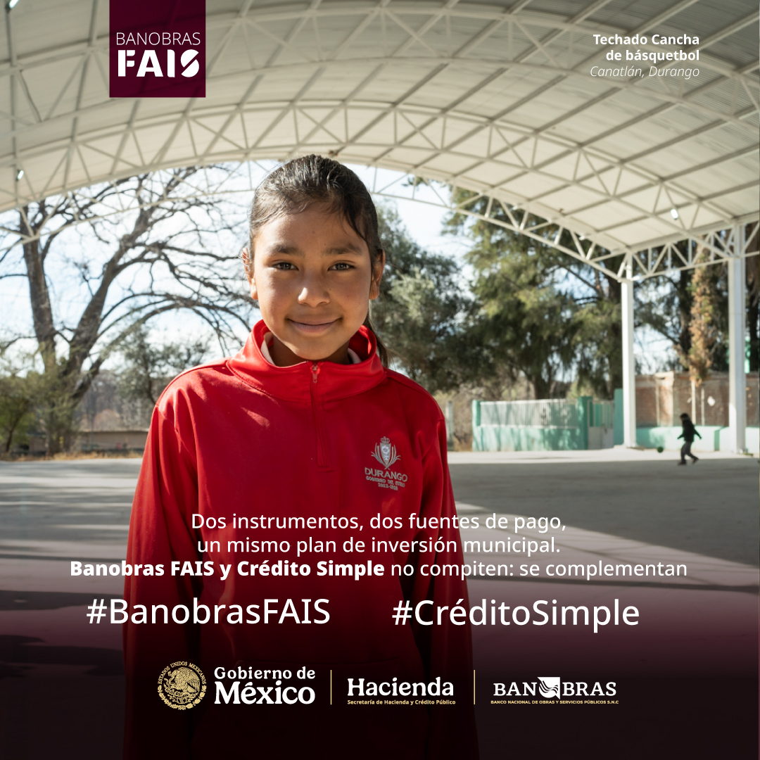 Banobras_mx's tweet photo. En Banobras acompañamos a estados y municipios con dos instrumentos para obra pública que se pagan con recursos distintos: Banobras FAIS y  Crédito Simple  No compiten: se complementan. (1/4) https://t.co/YuXLo8DJt4