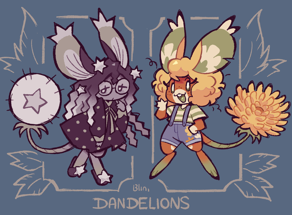 blinibunny's tweet photo. Dandelion Critters 🌼 https://t.co/AhNXWeKM5f