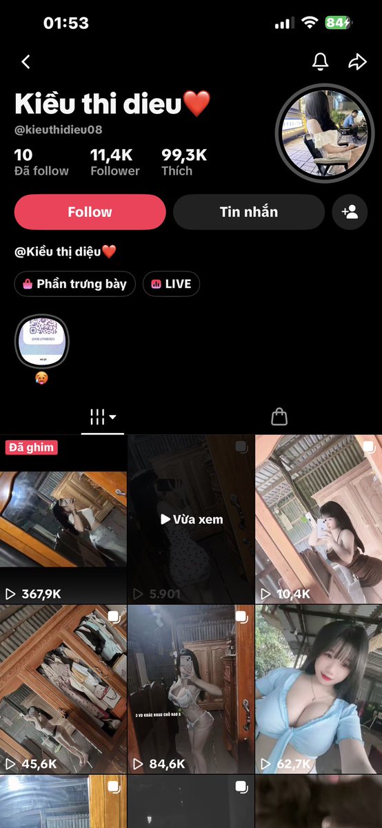 ngthihoaian's tweet photo. Cho anh em ảnh của Idol tiktok Kiều Thị Diệu nè còn 2 clip nữa móc bằng cu giả nữa trong ngày may 1k tym thì úp free k thì bán kkk https://t.co/ovqZ39RkOr