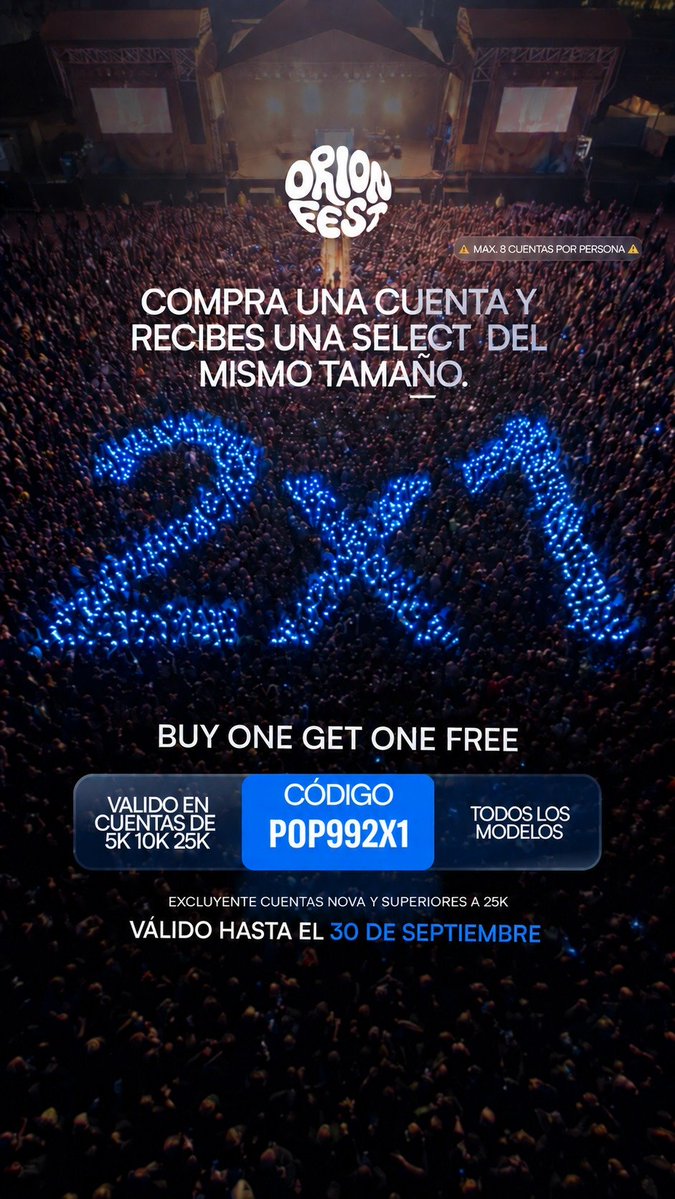 tradewithwalid's tweet photo. words

🚨 2-FOR-1 PROMO IS LIVE! 🔥

Buy a $5K, $10K, or $25K account using the new code ending in 2X1 and get a FREE Orion Select 3-Step account of the SAME SIZE! 🎯

💰 $5K → FREE $5K
💰 $10K → FREE $10K
💰 $25K → FREE $25K

⏰ Valid until September 30th! 🚀 https://t.co/kLwUUJyUlH