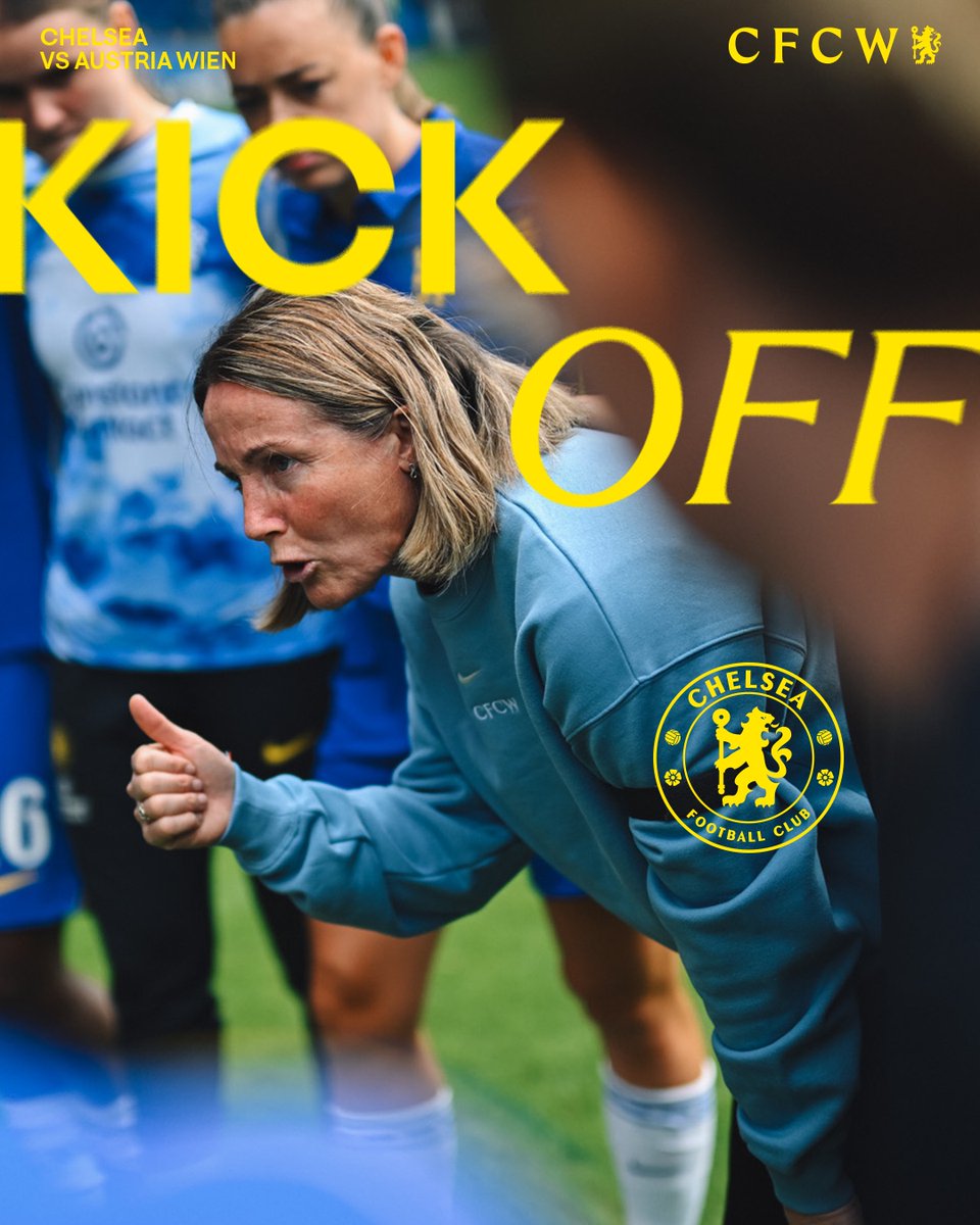ChelseaFCW's tweet photo. WE'RE UNDERWAY IN THE CHAMPIONS LEAGUE! 🙌

🔵 0-0 ⚪️ [1'] #UWCL