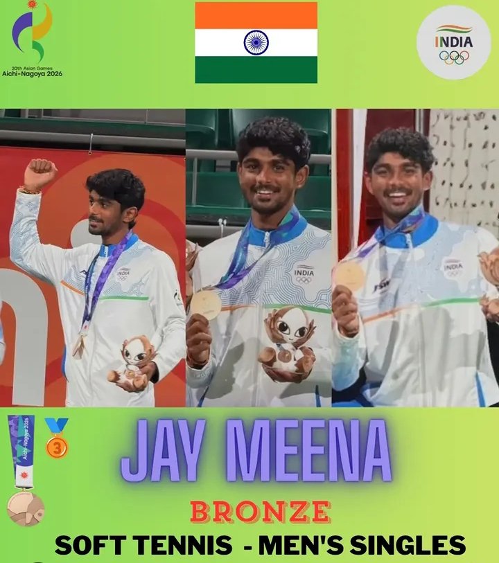 jayeshupad99105's tweet photo. Dewas ke chhote se court se shuru karke Asian Games me desh ka tiranga lehrane wale Jay Meena ki mehnat ko salaam hai! 🇮🇳❤️

@flyingbeast320 bhai, aapse behtar desh ke iss hidden gem ki struggle aur dedication ko koi highlight nahi kar sakta. Ek collab toh banta hai! 🙌🎾 https://t.co/rL6nYZFtMD