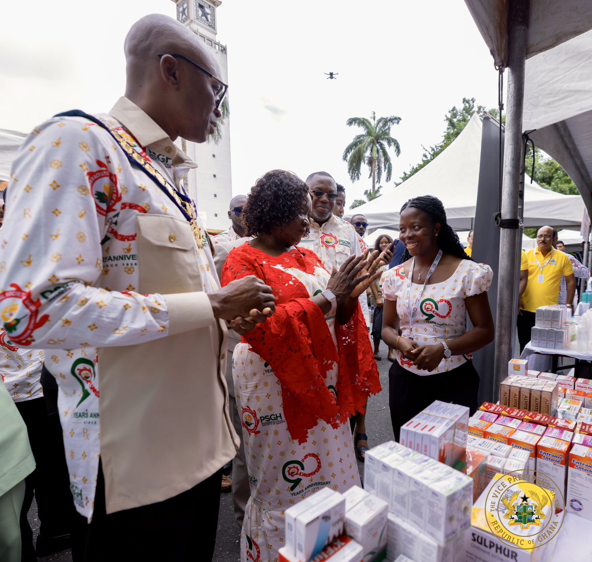 NJOAgyemang's tweet photo. I joined the Pharmaceutical Society of Ghana for the opening of its 90th anniversary and Annual General Meeting, under the theme “Science. Impact. Legacy: 90 Years of Pharmaceutical Excellence.”

For many Ghanaians, pharmacists are among the most visible and accessible health professionals, and they have an important role to play as we strengthen healthcare delivery. As initiatives such as Free Primary Healthcare and the Ghana Medical Trust Fund (MahamaCares) expand care, the competence, integrity, and professional standards of our healthcare workforce remain essential.

Government is also working to increase local pharmaceutical manufacturing to 70% over the next five years. This presents significant opportunities for jobs, research, innovation and economic growth, while reducing our dependence on imported medicines. As we expand production, quality must remain paramount. Medicines made in Ghana must meet rigorous standards and compete confidently beyond our borders.

Ninety years is a remarkable milestone. I congratulate the Pharmaceutical Society of Ghana and look forward to the profession playing an even greater role in building a stronger, more innovative and increasingly self-reliant healthcare system.
