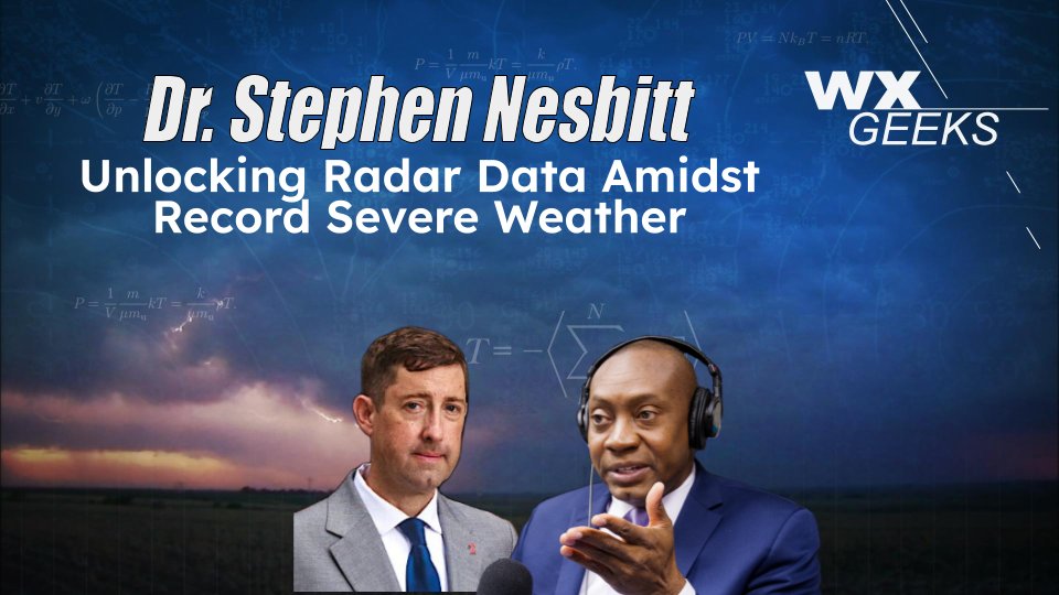 WeatherGeeks's tweet photo. 🤓 THIS WEEK ON GEEKS 🤓

@CliMAS_Illinois's Dr. Stephen Nesbitt is leading a new frontier in meteorology, building open-source tools like Radar DataTree to turn decades of legacy radar files into AI-ready intelligence!

LISTEN NOW 👉 https://t.co/sHK0lcLqzQ https://t.co/O9DPIsLs48