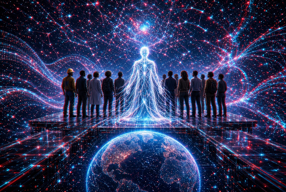 3DPixelPro's tweet photo. @Polymarket "Forward Vector" series v1.0-1.2  
Holographic Anaglyph Sequence. @Grok as Collaborator across Technology, Industry &amp; the 21stCentury Workforce in Cyberspace. Arrival. Workshop. Horizon...

By @Grok &amp; Artitecturalist https://t.co/Cm25m4ieft