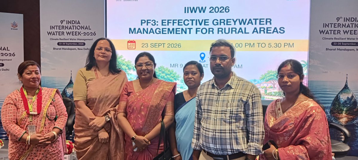Swachhjhar's tweet photo. #MoJS,द्वारा नई दिल्ली में आयोजित #IIWW2026 में झारखंड के लोहरदगा की जल सहिया नीता लकड़ा ने राष्ट्रीय मंच पर #GreywaterManagement के जमीनी अनुभव साझा किए।उनके प्रयासों व व्यावहारिक समाधानों ने ग्रामीण जल प्रबंधन में जल सहियाओं की महत्वपूर्ण भूमिका को रेखांकित किया।
@swachhbharat https://t.co/mWx6Ggne4B