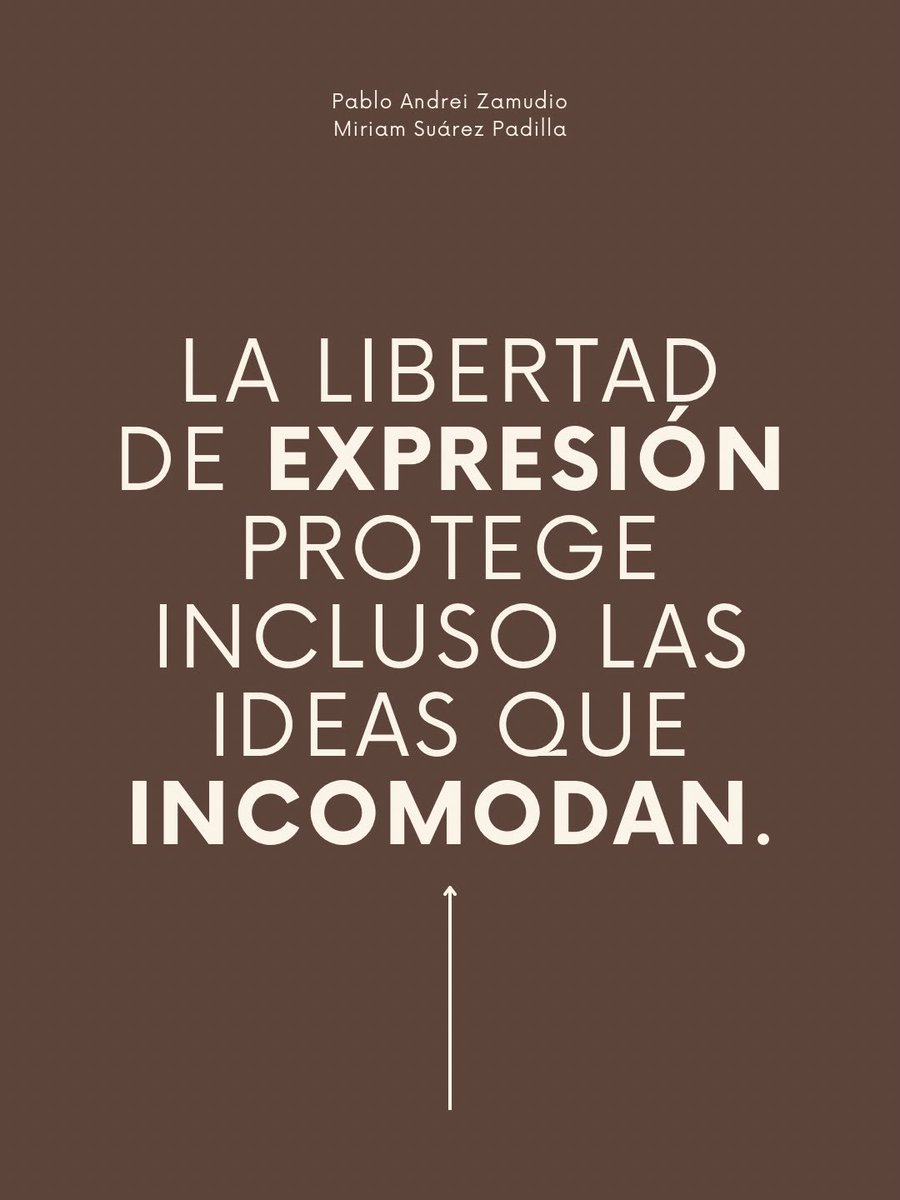 pabloandreiPAZ's tweet photo. Defender la libertad de expresión también es defender el derecho de quienes piensan distinto. 🗣️⚖️

Una democracia necesita voces que cuestionen, libertad para criticar y responsabilidad para informar.

Desliza y conoce sus alcances y límites. 👉 https://t.co/Bz2rZDKd4J