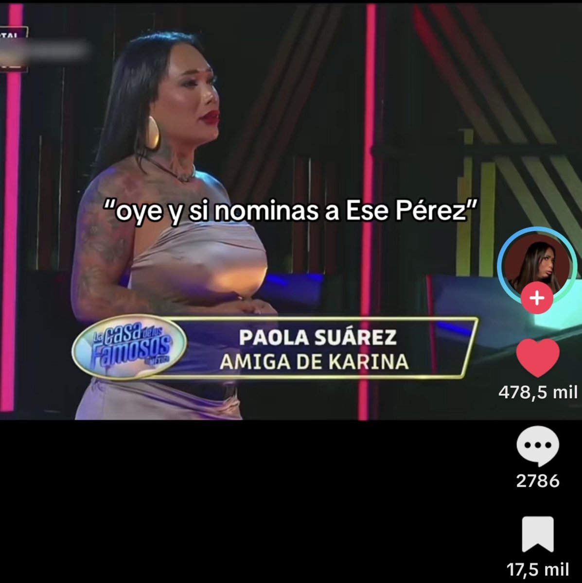 ErikaCanizaress's tweet photo. En X juran que Karina está acabada si nomina a Ese Pérez, mientras en TikTok todos celebrando con vídeos más virales que cualquiera de Gema y Ese 😆

#LaCasaDeLosFamososMéxico #LaCasaDeLosFamososMx https://t.co/hyLxJarYYh