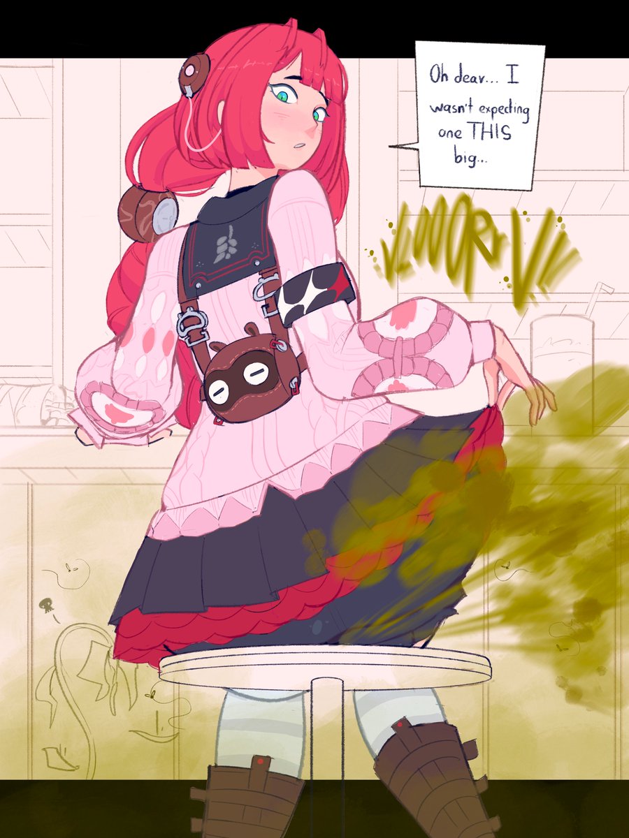 JuanesAFM's tweet photo. Yuzuha ladylike fart! 💚
for @ShiroNekyun https://t.co/eysAWxkViA