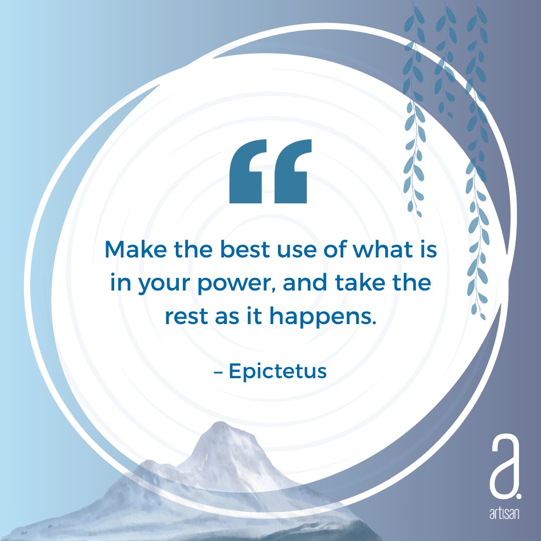 artisanupdates's tweet photo. Today's Wednesday Wisdom comes from Greek stoic philosopher, Epictetus.
#ArtisanCreative #WednesdayWisdom #WordsOfWisdom #QuoteOfTheDay https://t.co/mal9qQr30o