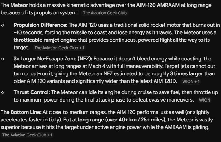BretClementAus's tweet photo. @BritPatriot1805 @PolitlcsGlobal We dont need to do that. Argentinian F16s only carry Aim 120s while our Typhoons can carry MBDA Meteors. https://t.co/VDeQnEST47