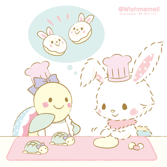 Wishmemell's tweet photo. メロンパン、じょうずにできるかな？ https://t.co/n63Ai9txpr