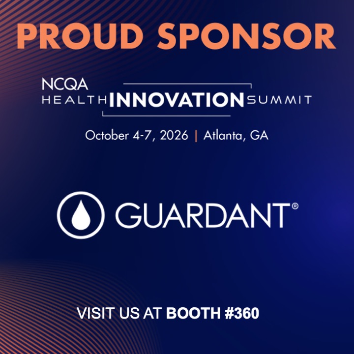 GuardantHealth's tweet photo. We’re proud to sponsor the 2026 @NCQA Health Innovation Summit in Atlanta.

We look forward to connecting with leaders advancing quality, digital transformation, and innovation across healthcare, and discussing how blood-based #ColorectalCancer screening can accelerate adoption and reduce barriers in population health strategies.

#NCQASummit