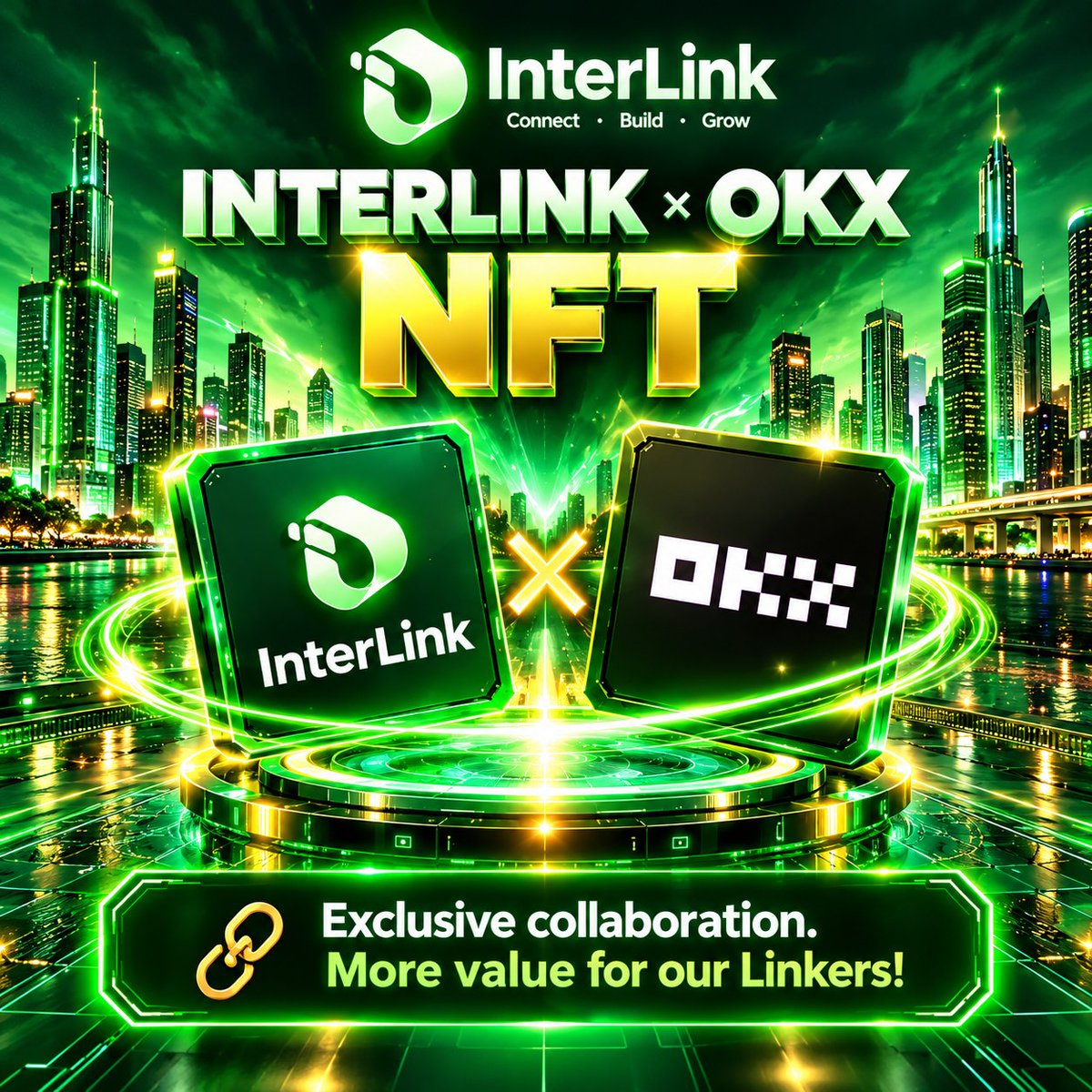 Muhammadaddau4's tweet photo. > From Connect, Build, Grow to Earn! 💰
> InterLink x OKX NFT collaboration is opening new doors for all Linkers!
> Exclusive value, bigger opportunities!
>
> Keep Mining $ITL 🚀
> #InterLink #MoreValue https://t.co/RxmG4uX1yw