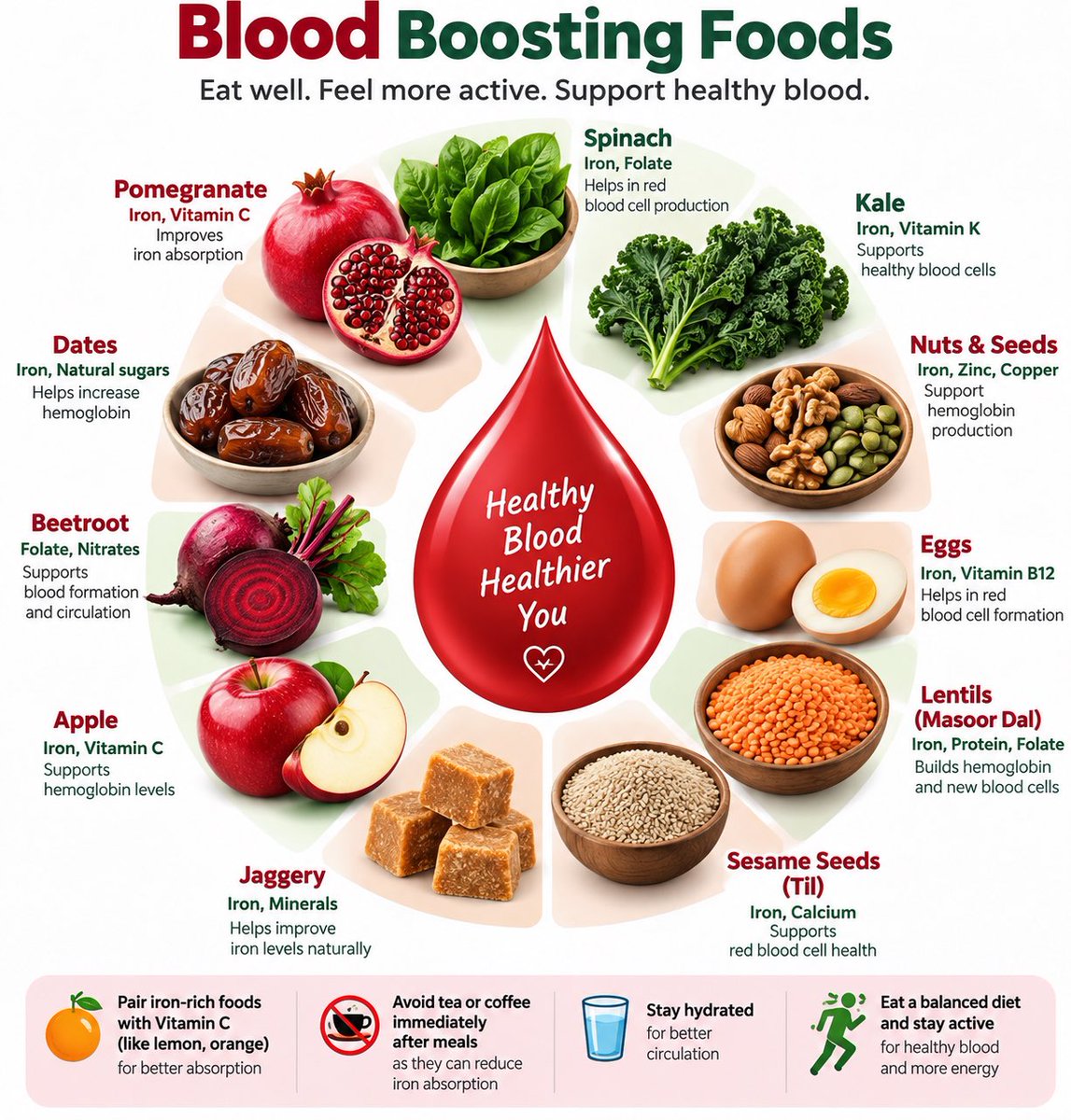 glowwellness085's tweet photo. 🩸 Want healthier blood? Start with your plate! https://t.co/RIvQrhHq67