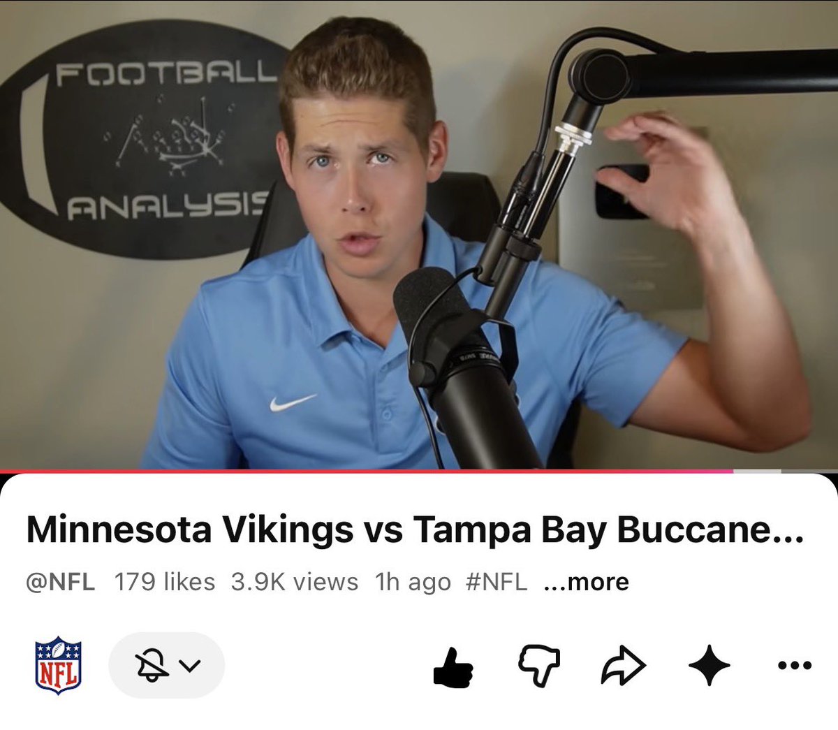 FBallAnalysisYT's tweet photo. This season has been 7+ years in the works and I couldn’t be more grateful

Thanks for the collab @nfl 🫡 https://t.co/RIeqb5QoKo