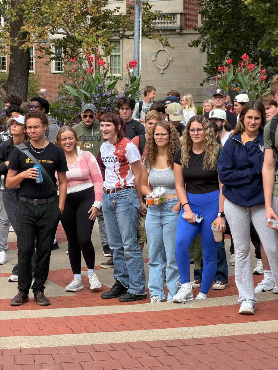 AndrewKolvet's tweet photo. This footage was just captured moments ago at the University of Missouri during our Pick Up the Mic tabling event with @ShaneWinnings. https://t.co/7e5b258RQY