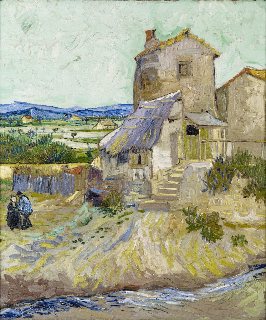 Badehsabaa's tweet photo. The Old Mill _ Vincent van Gogh, 1888. https://t.co/RenGCrFUkE