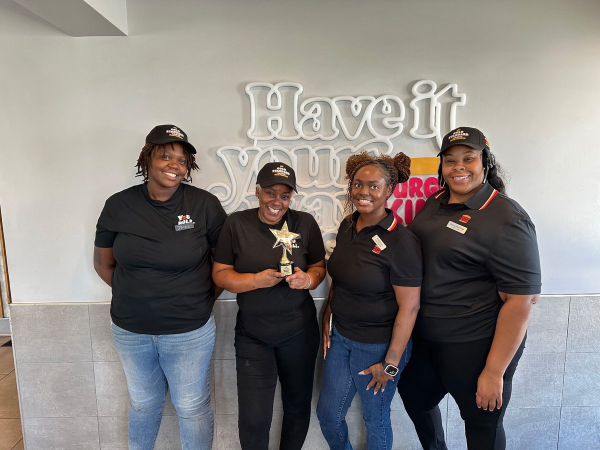 gpshospitality's tweet photo. 🏆 Congratulations to RGM Trece and the team at BK #4270 in Lithia Springs, GA for being named Georgia’s July Gold Standard Games Winner! 🎉 Way to represent #TeamGPS and set the standard! 👏 #TeamGPS #GoldStandard #DinnerDominators #GeorgiaProud #WinningTeam https://t.co/rAYH562rLk