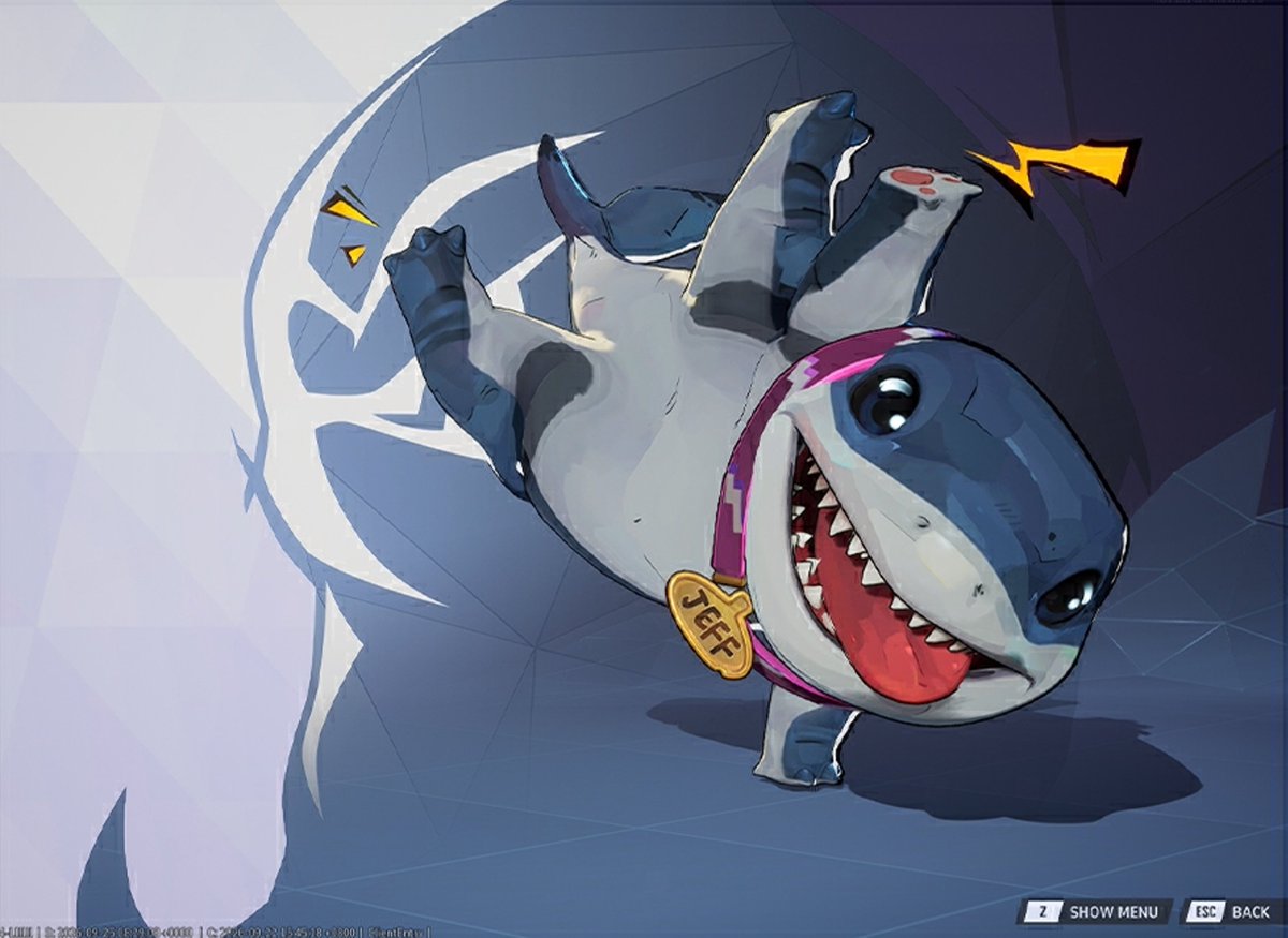 mmmmmmmmiller's tweet photo. ‼️ NEW: JEFF "BREAKFIN" EMOTE

Another classic meme comes to life with Jeff the Land Shark's new "Breakfin" emote, available in the #MarvelRivals in-game store starting tomorrow, Thursday, September 24th at 10:00 PM EDT. https://t.co/a8CO2K5bDW