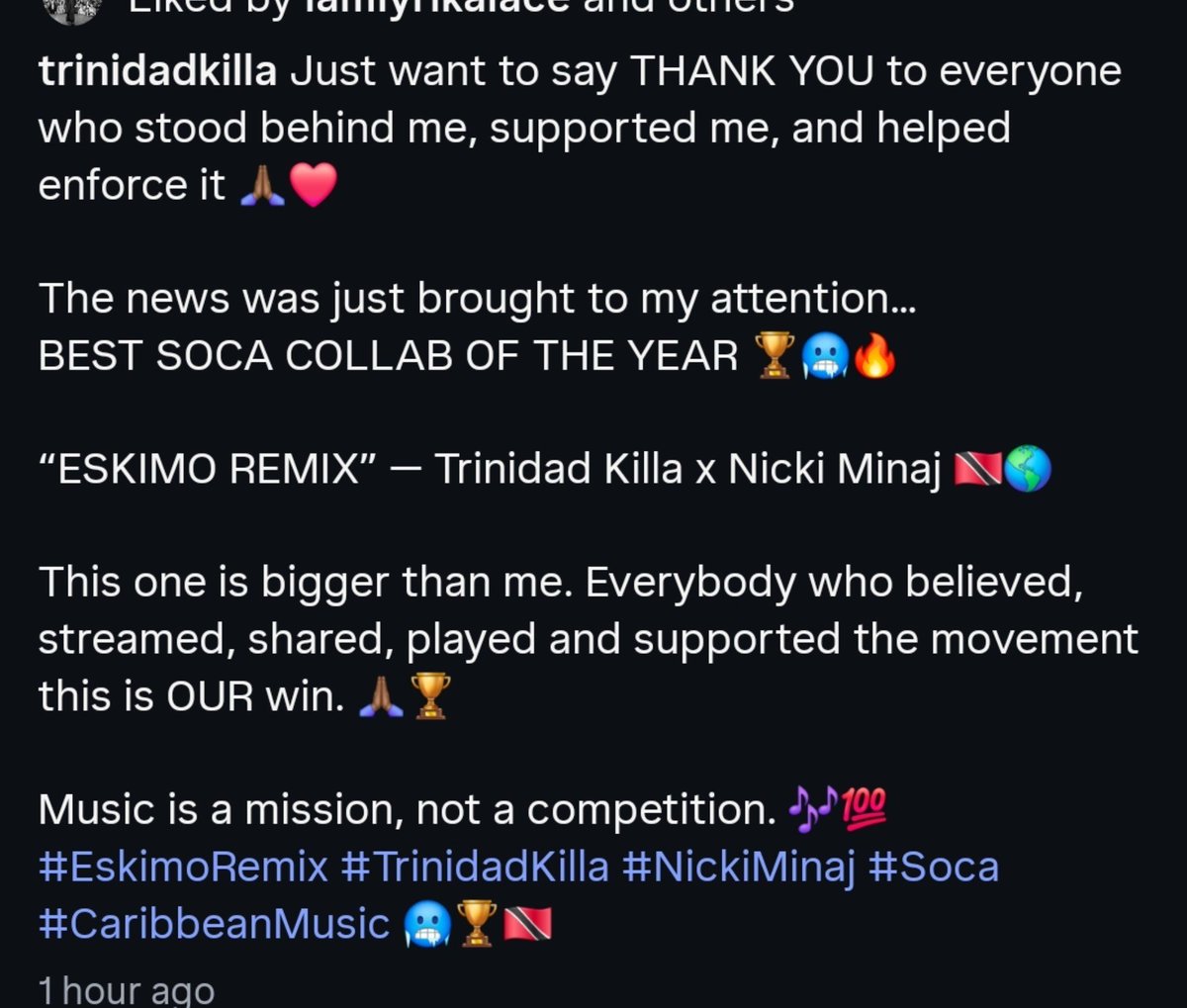 shelly_400's tweet photo. Carribean music awards/ billboard fixed it i knew they was on some bs sunday sorry yungbreddaa nic has a big fan base like who yall was tryna play it was fan voted im glad Trinidadkillaa spoke up on mon tues and all day to period !!!!! We won that !!!!! Post away barbz !!!!! https://t.co/s782JZxS6H