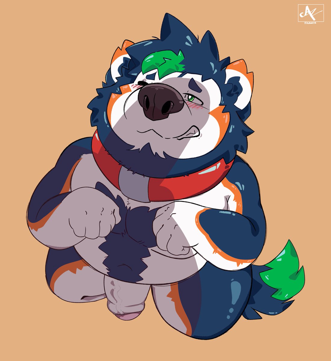 _permatrago600's tweet photo. Commission for @Sao_Taiger ￼￼🐯🫐 https://t.co/foofftCRgJ