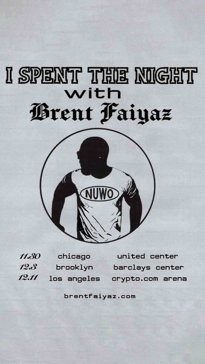 brentfaiyaz's tweet photo. tickets on sale friday @ https://t.co/ODtLH8N8v0 https://t.co/sN90LueNO3