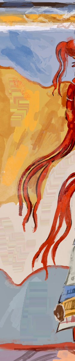 iwasOlek's tweet photo. Sources mention that in 13th century BCE they put skycrab on a mycenaean mural in thebes https://t.co/sXSRDibR1Q