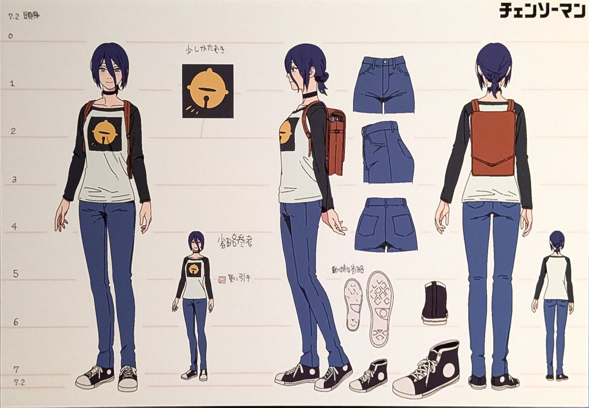 csm_screencaps's tweet photo. Reze’s School and Cafe Outfit Design Sheet https://t.co/A7olt3zupV