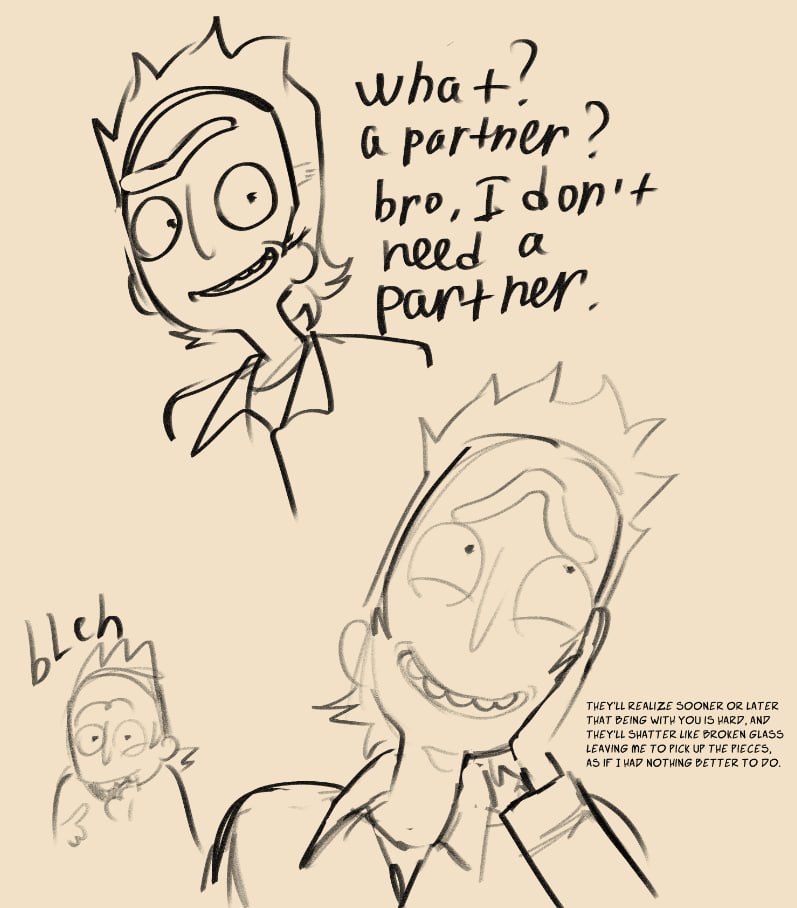 Sh6dawg's tweet photo. some thoughts about prime rick's experience in partnership stuff
#rnm #primerick https://t.co/MbLP2JjeAm