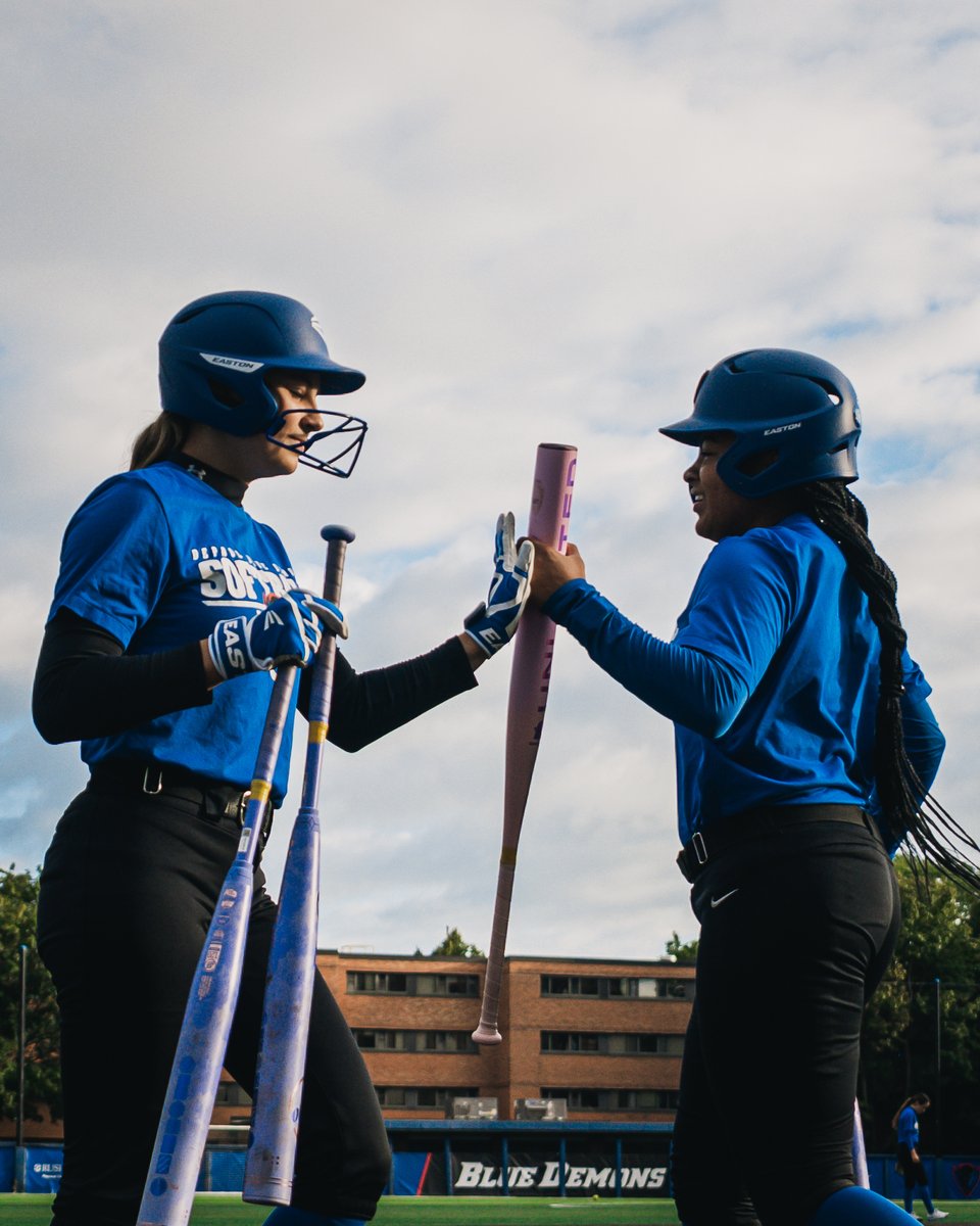 DePaulSB's tweet photo. Wish we could start every morning testing fresh bats and new gear 🤩 https://t.co/C4JmnFdogM