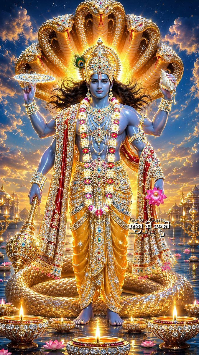 Santoshmishra1m's tweet photo. 🕉 नमो भगवते वासुदेवाय श्रीकृष्णाय तुभ्यं नमः।
नमस्ते अच्युताय च  हृषीकेशाय विष्णवे।।
नारायणाय लक्ष्मीकांताय दामोदराय माधवं
आदिमध्यान्तहीनाय पद्मनाभ नमोऽस्तुते।।🙏🙏 https://t.co/1cgvNKjHbi