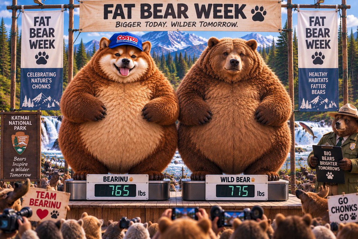 FatBearinu's tweet photo. @Bear_with_dani @NatlParkService @exploreorg I really like Bearinu! I think he has a good chance of winning the competition! @FatBearinu 🐻👀😁 https://t.co/Udx8b6a4Sl