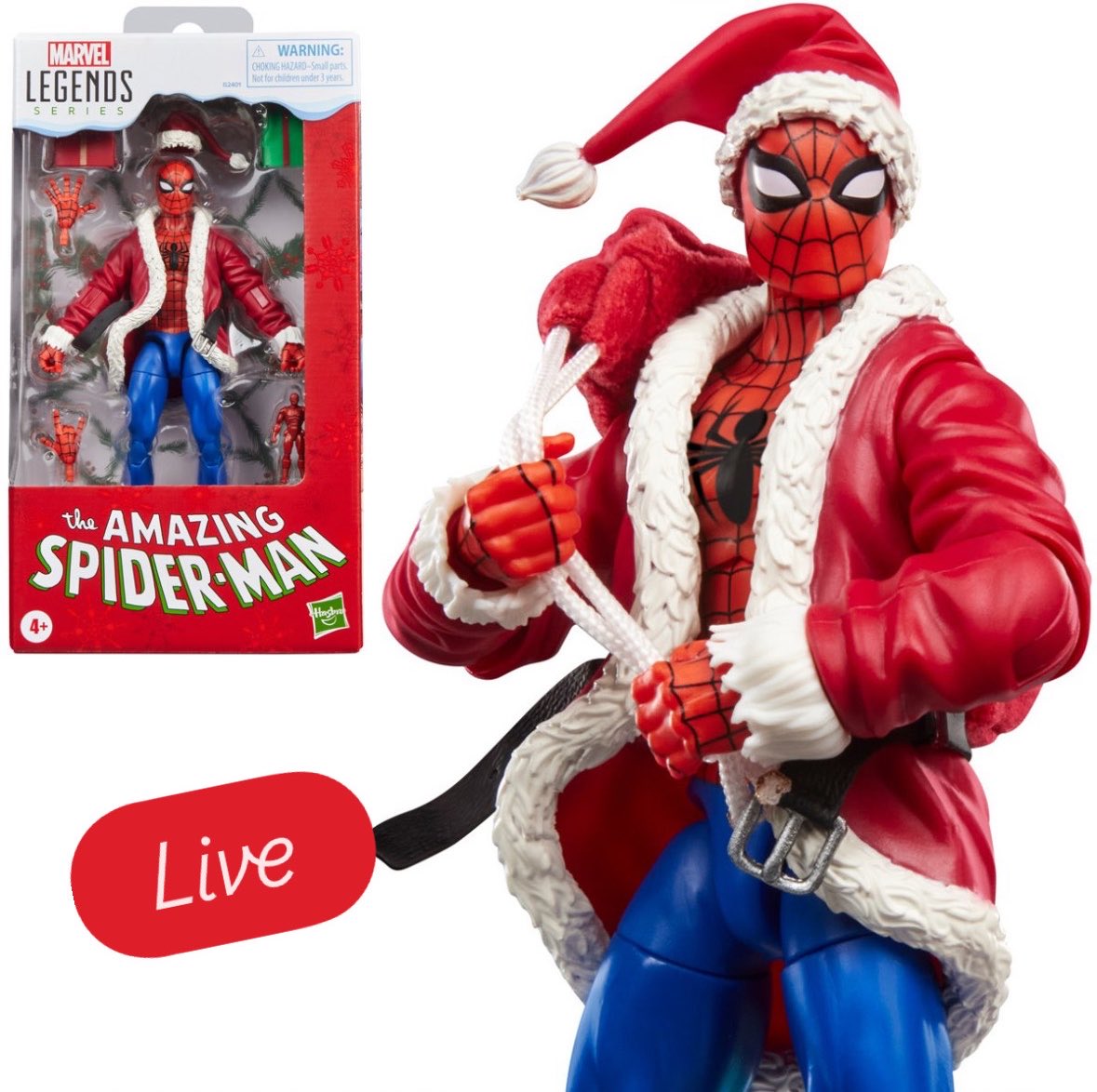 FunkoPOPsNews's tweet photo. Now live! Ho ho holy it’s Santa Spider-Man! Grab this awesome Marvel Legends piece below ~

   EE ~ https://t.co/vWo7DvTIvI
   Amzn ~ https://t.co/ame5Hcejs5 ~ Soon

#Ad #FunkoPOPNews #Marvel #MarvelLegends #SpiderMan #Hasbro https://t.co/4eEaTw9hSS