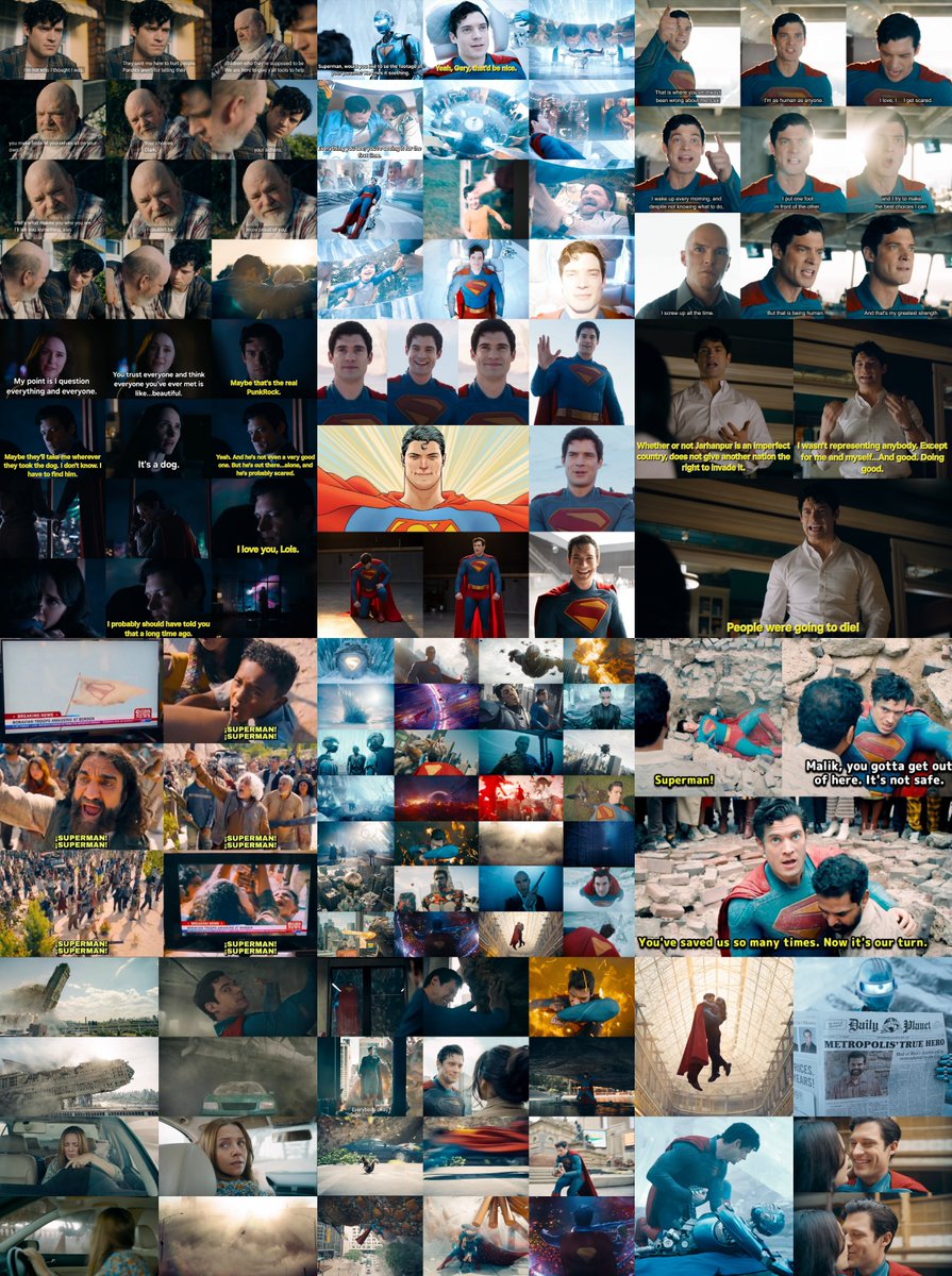 JosManuelS90772's tweet photo. @GothamChief Snyder ruined Superman by making everything realistic, dark and serious. Another evil God like Injustice. James Gunn gave him more personality, more emotions and more dialogues to be a symbol of hope, a friend, a hero, a human who inspires humanity without being ashamed of that. https://t.co/AuGtoo2Vnx