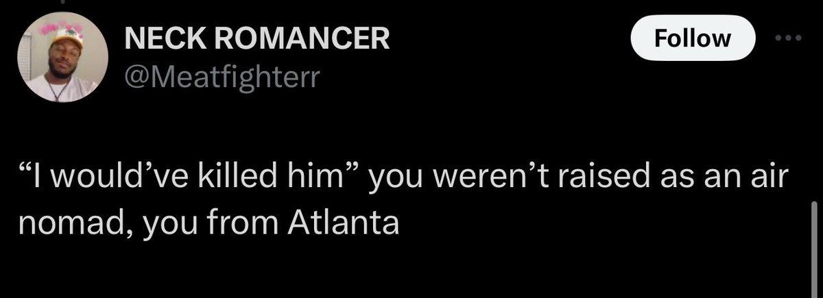 AANGTRUTHER's tweet photo. i always come back to this tweet. it’s insane how some people completely miss the point of aang’s characterization and story. it was never about what others would’ve done in that moment, but about how aang was able to end the 100 year war without betraying his culture https://t.co/2ssJC8UHWj