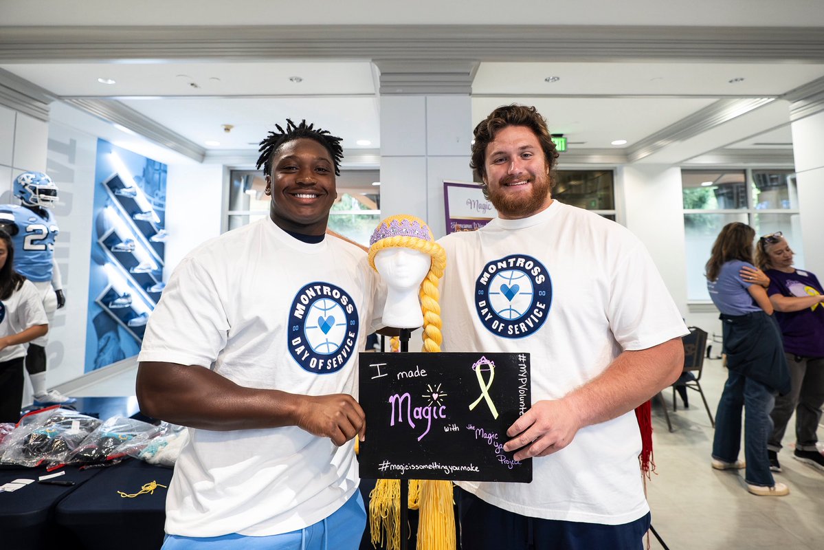 UNCFootball's tweet photo. Had a great time helping out our community 🩵

@TheRamsClub 

#MontrossDayofService https://t.co/HYZecApL0D