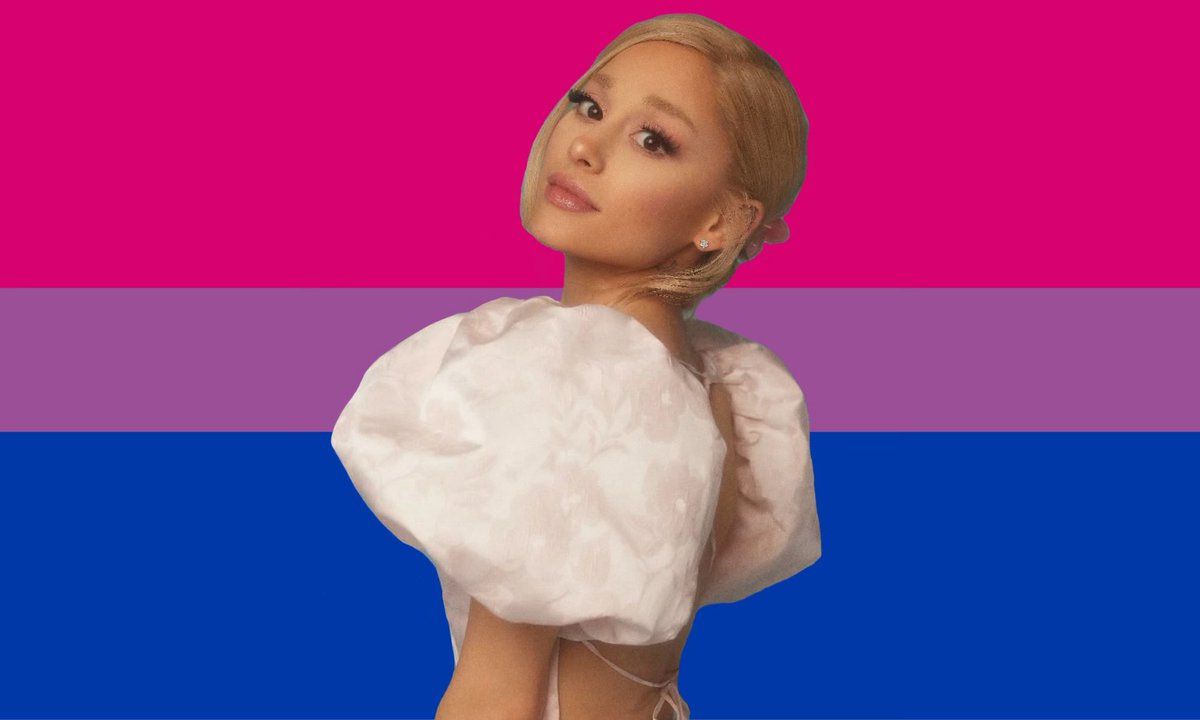 needydjo's tweet photo. bisexual flag for bisexuals who love ariana grande ʚ˃ ᵕ ˂ ɞ💗 !! https://t.co/NXUXKOC013