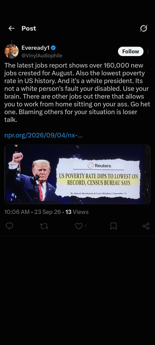 bkrsshadowwolf's tweet photo. This guy said bullshit info and immediately blocked me before I could respond. As you can see, the actual facts say this isn't the lowest in history and the lowest was probably around the 1950s. https://t.co/WJiSSIwEaj