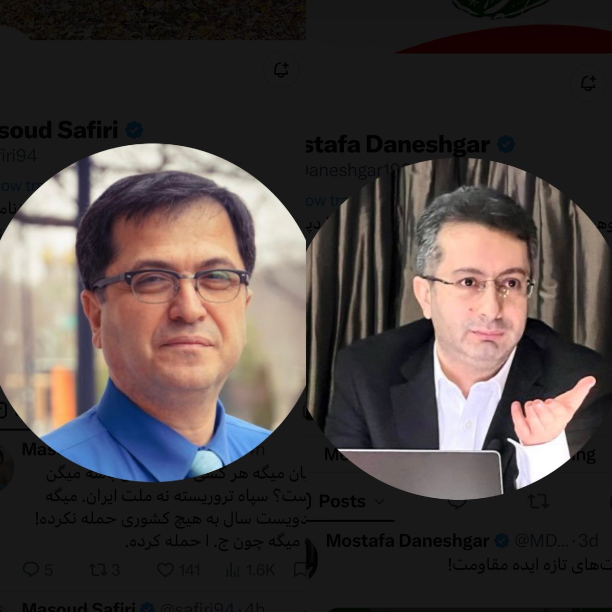 pahlaviparas's tweet photo. #مسعود_سفیری و #مصطفی_دانشگر از تحلیلگران و خبرنگاران شرافتمند و مردمی هستن که در سمت درست تاریخ ایستادند و با تمام وجود از انقلاب شیر و خورشید حمایت کردند. قدردان صداقت، شجاعت و ایستادگی‌شان هستیم و از زحماتشان صمیمانه سپاسگزاریم.
@safiri94 
@MDaneshgar1981 https://t.co/4u2QCWIAeT
